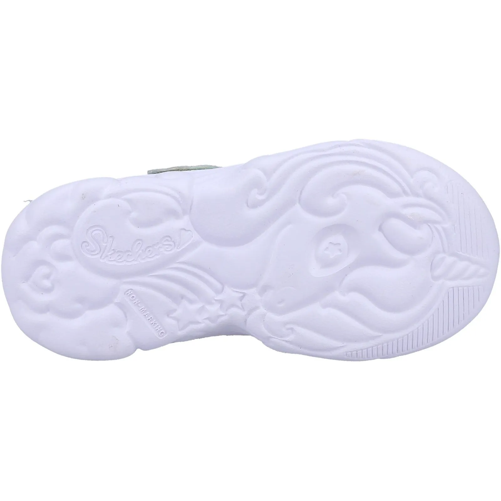Skechers Infant Girls Unicorn Storm Sports Trainers - Silver