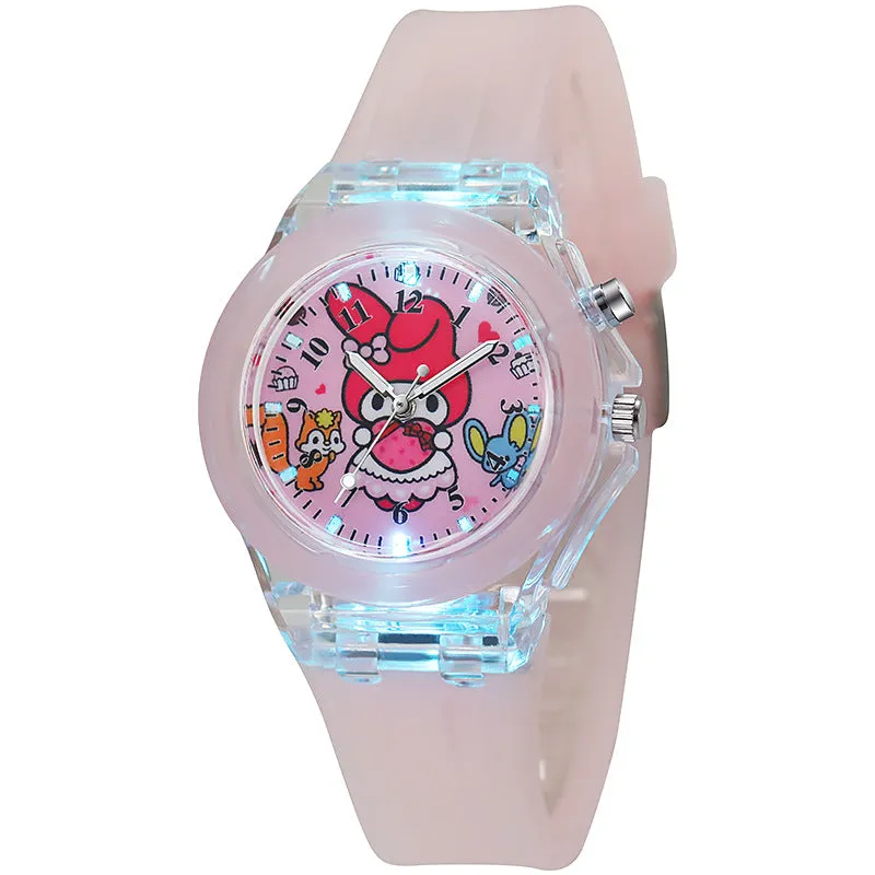 Student Children Watch Cute Cartoon Silicone LED Watch Doll Watch