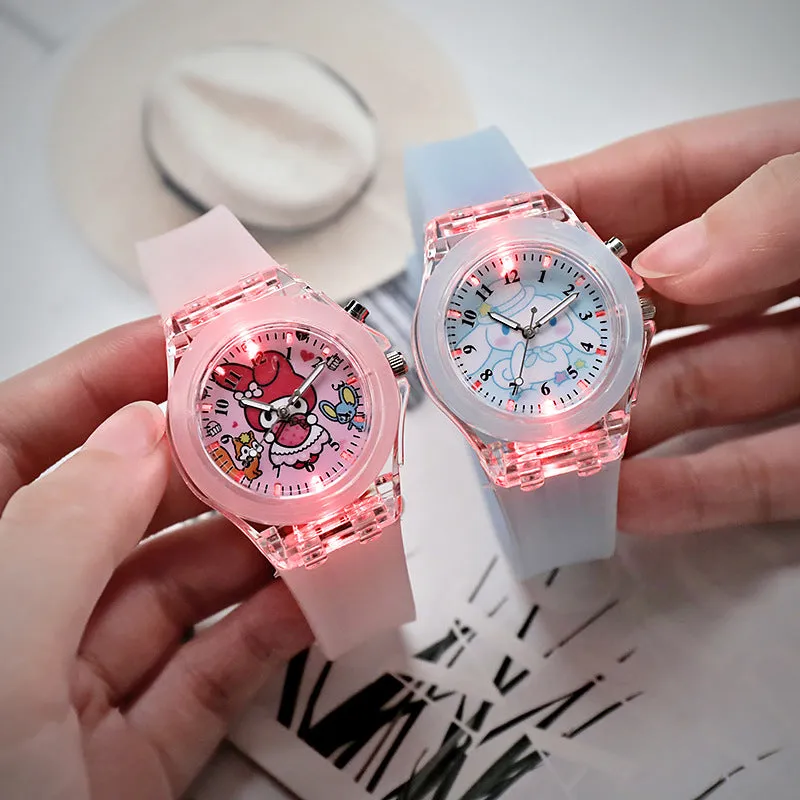 Student Children Watch Cute Cartoon Silicone LED Watch Doll Watch