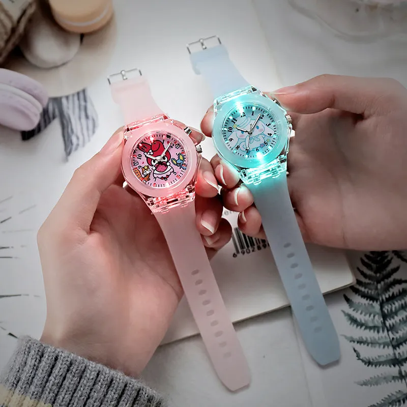 Student Children Watch Cute Cartoon Silicone LED Watch Doll Watch