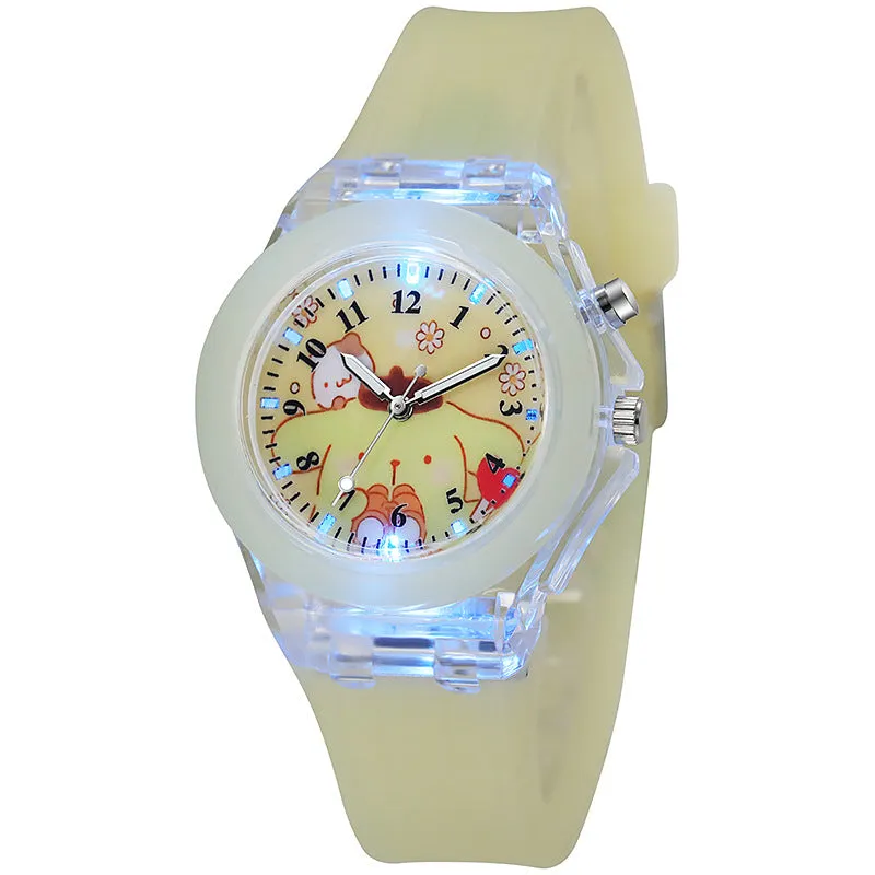 Student Children Watch Cute Cartoon Silicone LED Watch Doll Watch