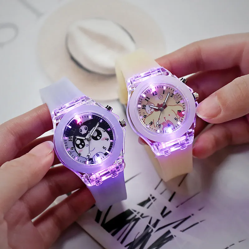 Student Children Watch Cute Cartoon Silicone LED Watch Doll Watch