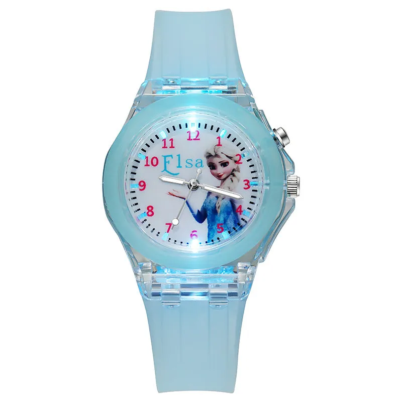Student Children Watch Cute Cartoon Silicone LED Watch Doll Watch