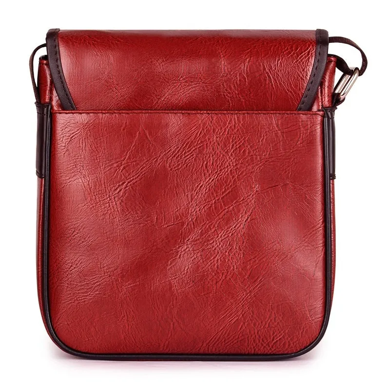 THE CLOWNFISH Abstract Series Synthetic 22 cms Umber Brown Messenger Bag