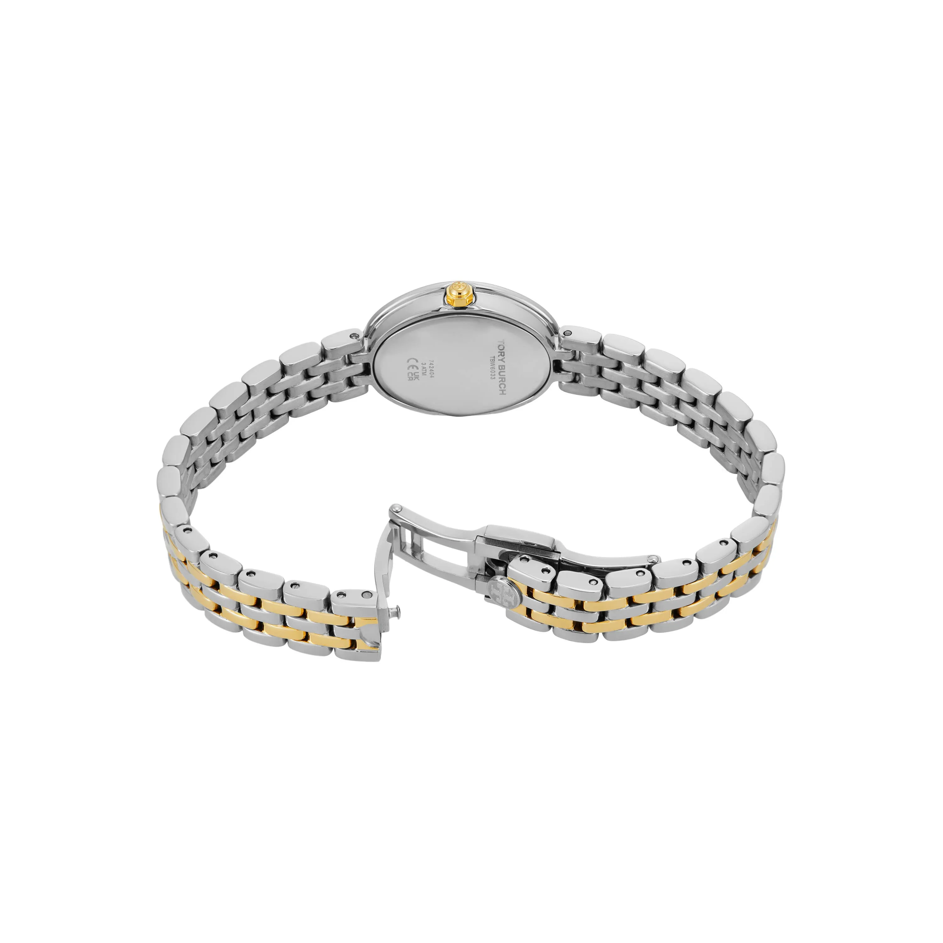 Tory Burch The Oval Two Tone Analogue Watch TBW6033