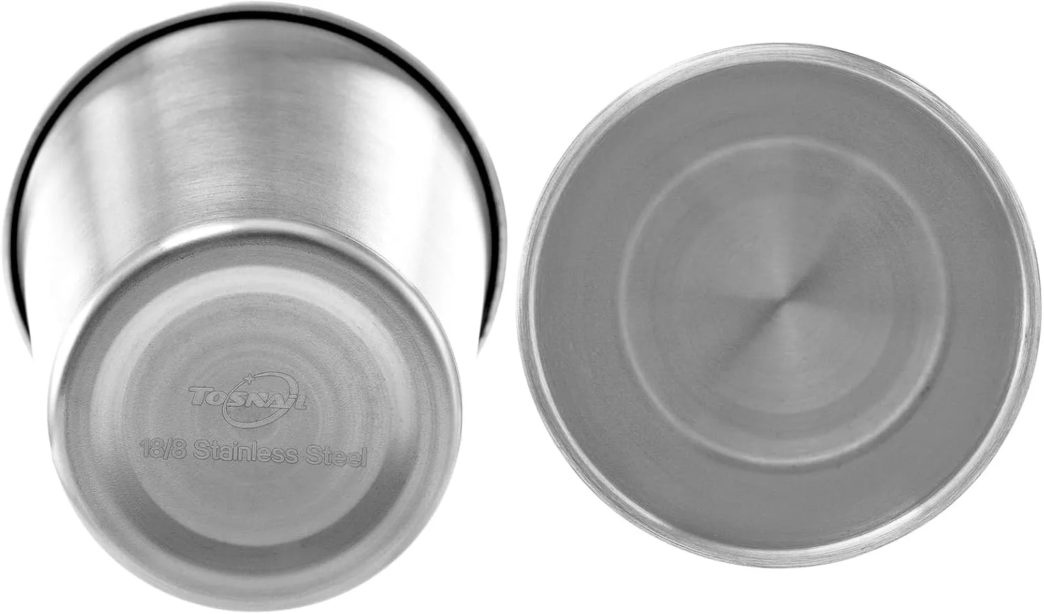 Tosnail 8 Pack 8 oz Stainless Steel Cups, Small Metal Cups, Unbreakable Drinking Glasses, Water Tumblers