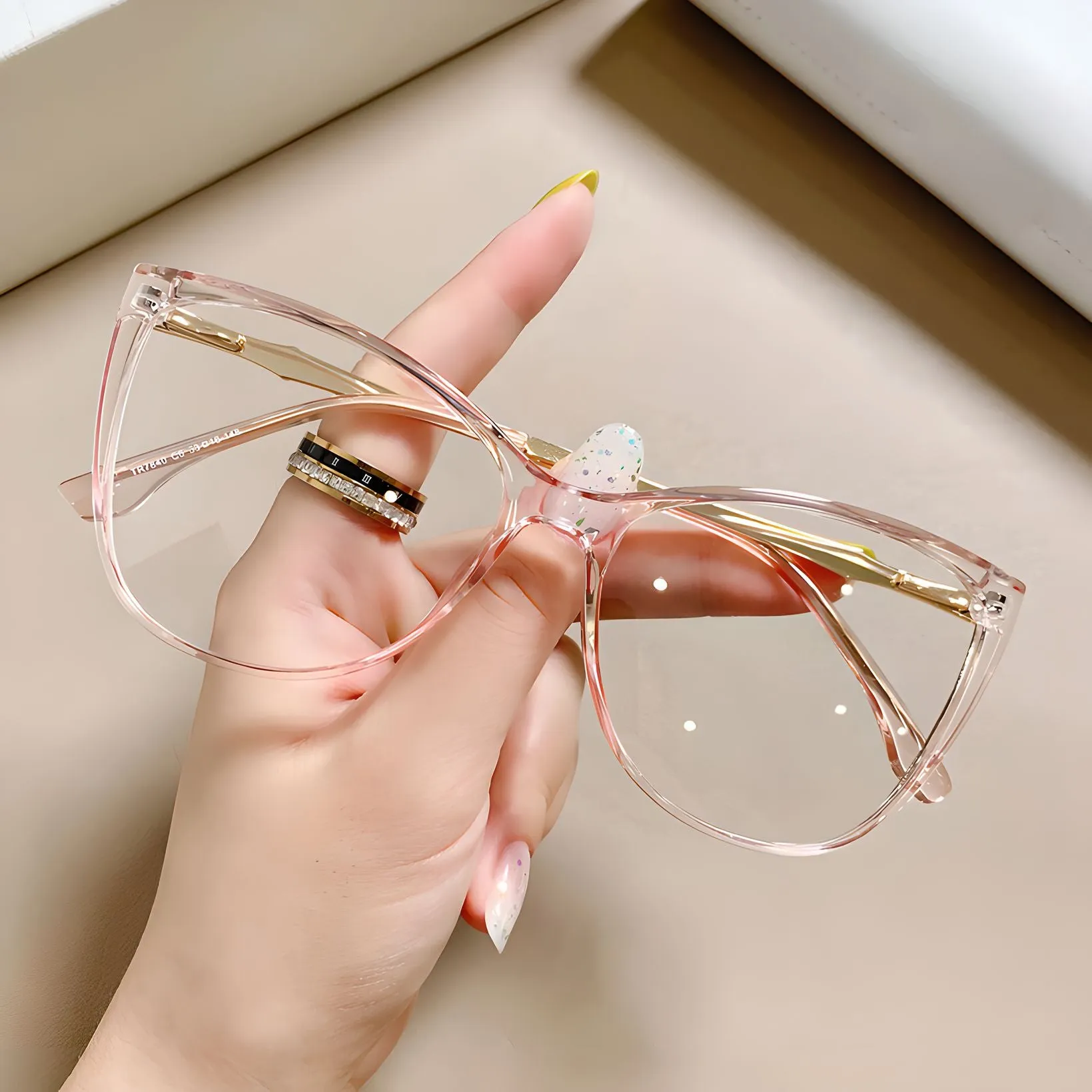 TXOME Gemma Clear Oval Glasses