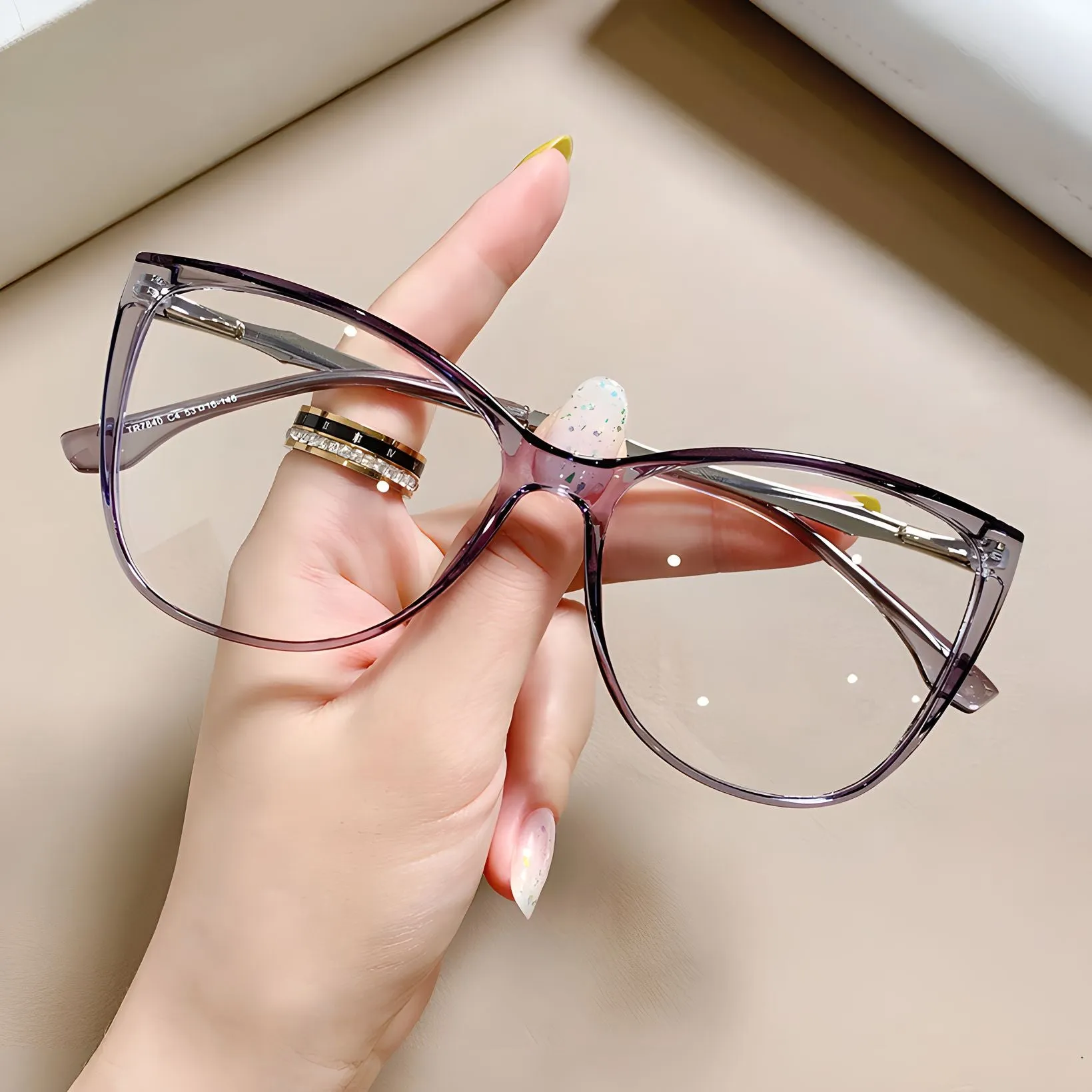 TXOME Gemma Clear Oval Glasses