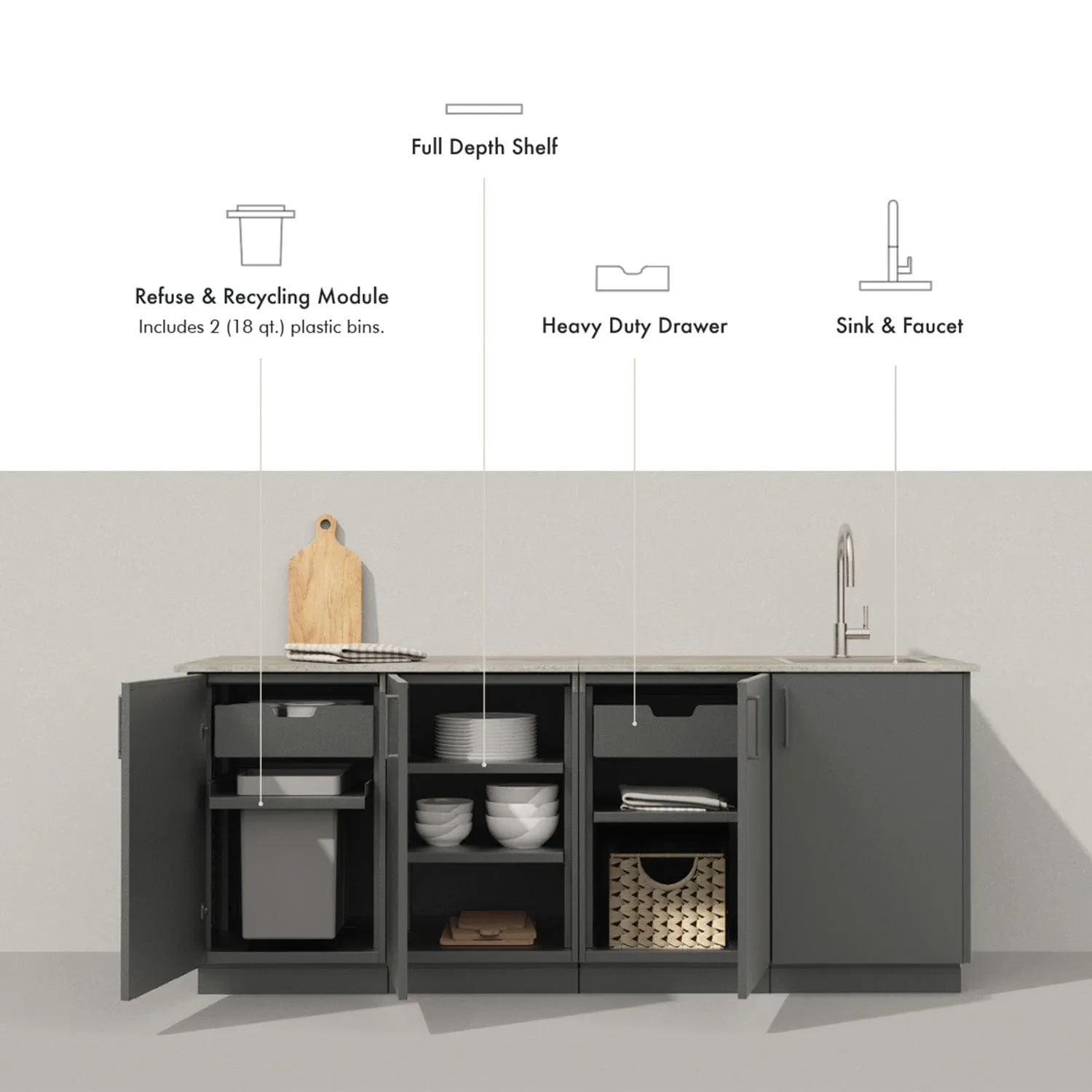 Urban Bonfire Twilight 42 Outdoor Kitchen