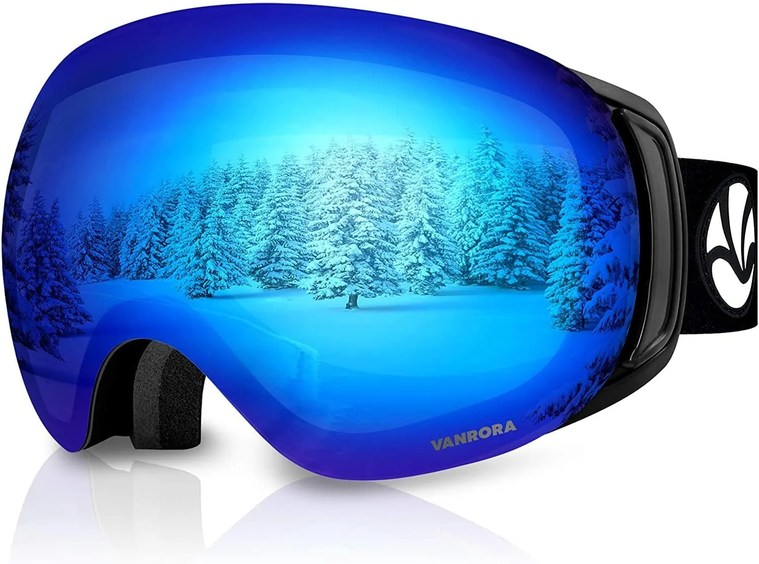 VANRORA Ski Goggles, Snowboard Goggles - Frameless Interchangeable Lens, Anti Fog and 100% UV Protection, for Men & Women