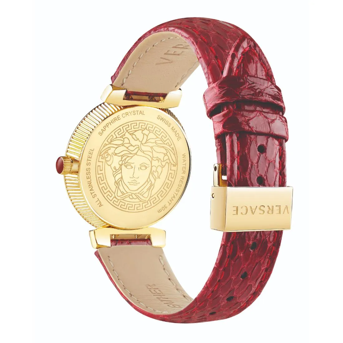 Versace Women 35 mm Size Red Dial Analog Watch- V16080017