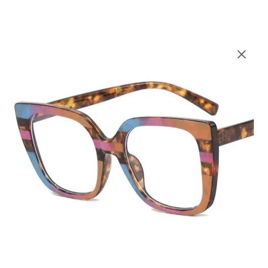 Women Oversized Square / Clear Lens / Square Optical Frames